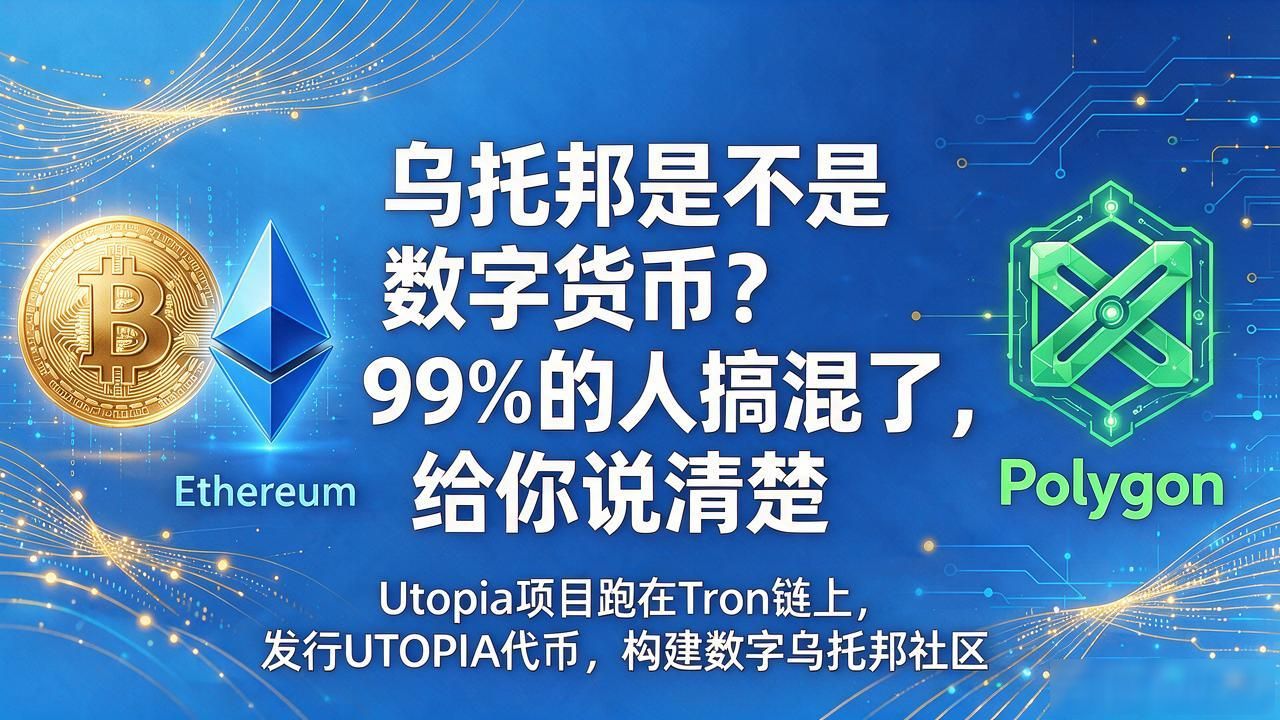 乌托邦是不是数字货币？99%的人搞混了，给你说清楚