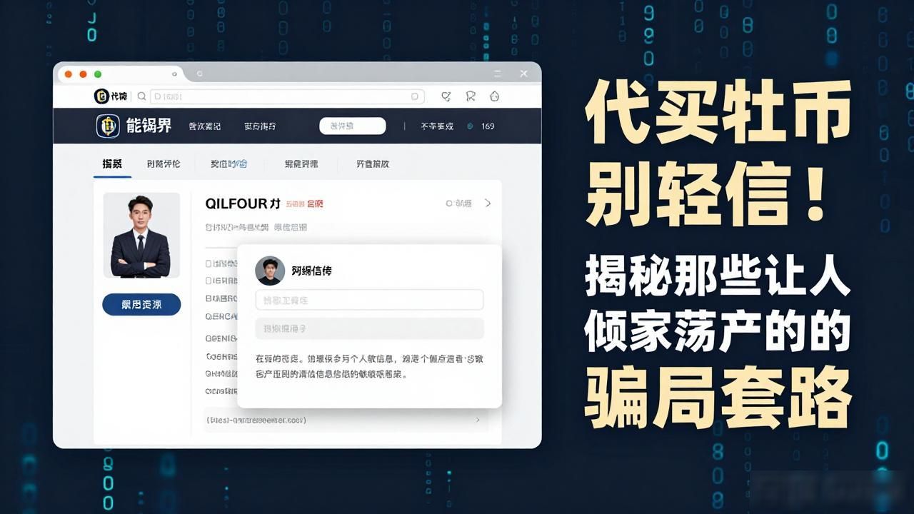 代买比特币别轻信！揭秘那些让人倾家荡产的骗局套路