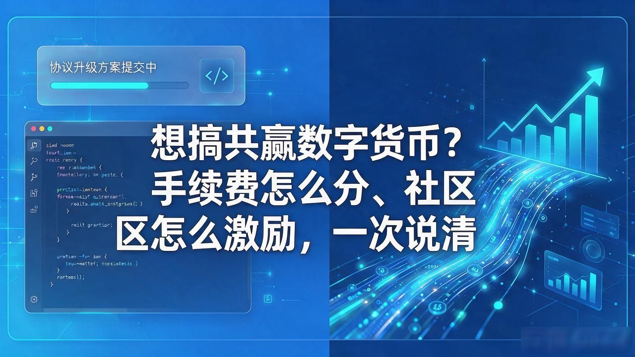 想搞共赢数字货币？手续费怎么分、社区怎么激励，一次说清