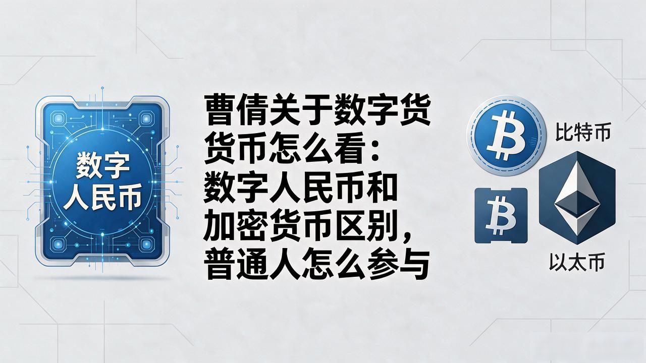 曹倩关于数字货币怎么看：数字人民币和加密货币区别，普通人怎么参与