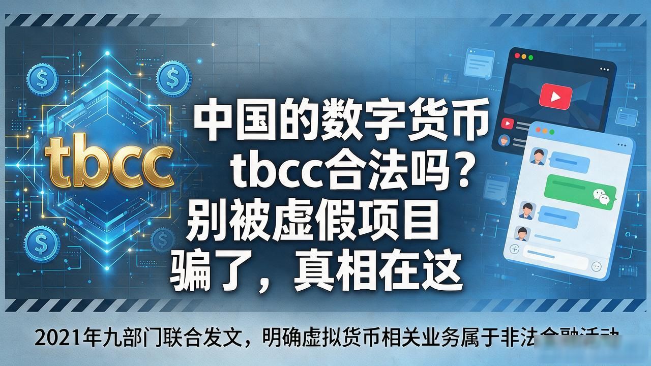 中国的数字货币tbcc合法吗？别被虚假项目骗了，真相在这