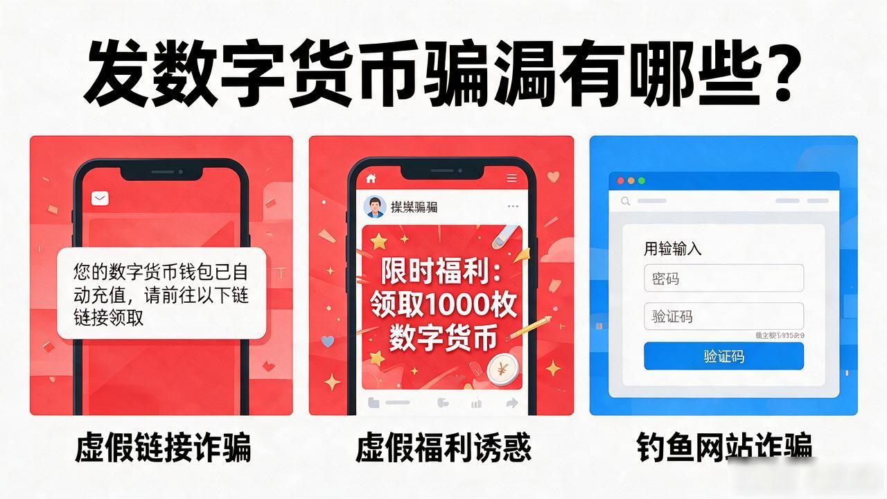 发数字货币骗局有哪些？"免费领币""国家发币"套路专坑普通人