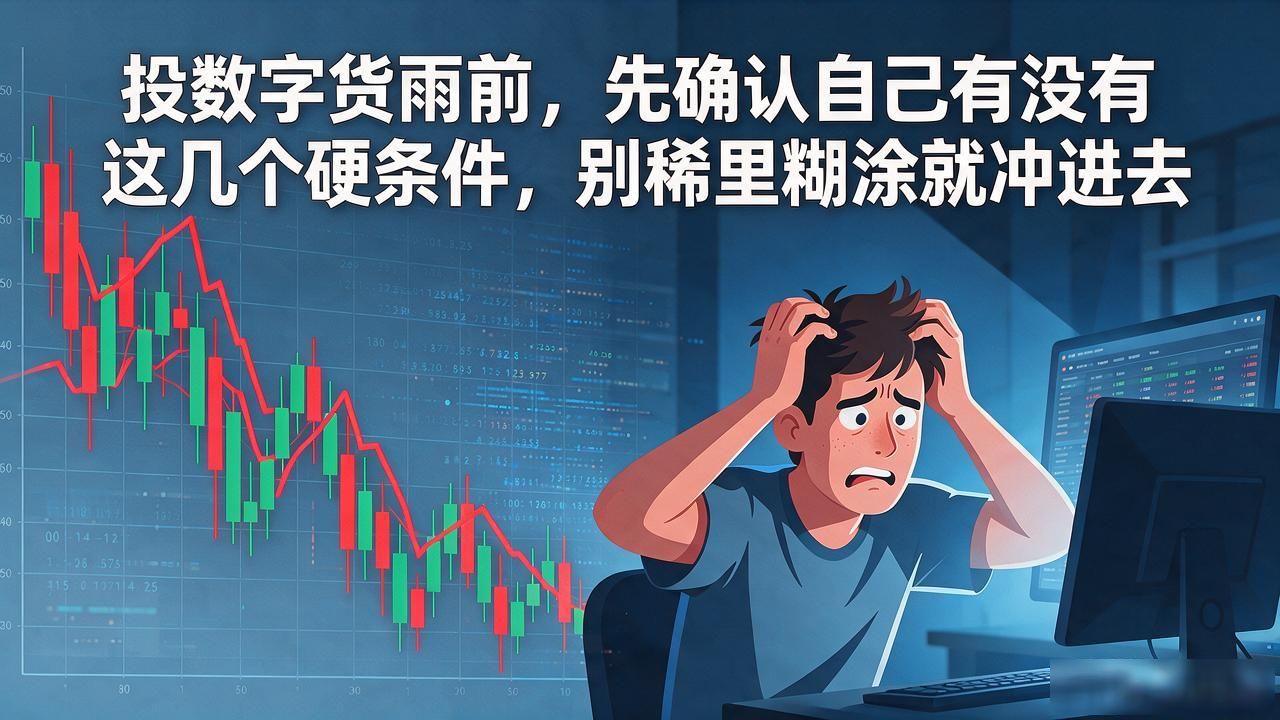 投数字货币前，先确认自己有没有这几个硬条件，别稀里糊涂就冲进去