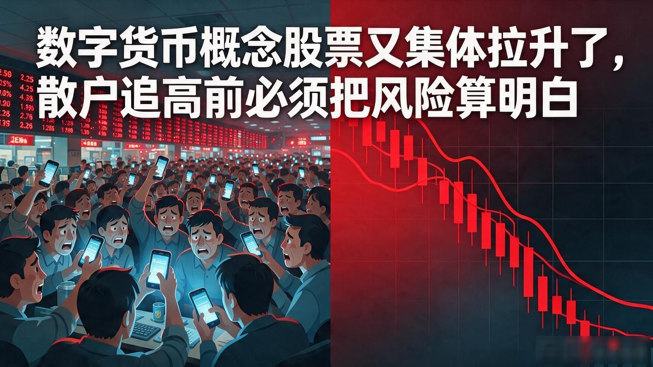 数字货币概念股票又集体拉升了，散户追高前必须把风险算明白