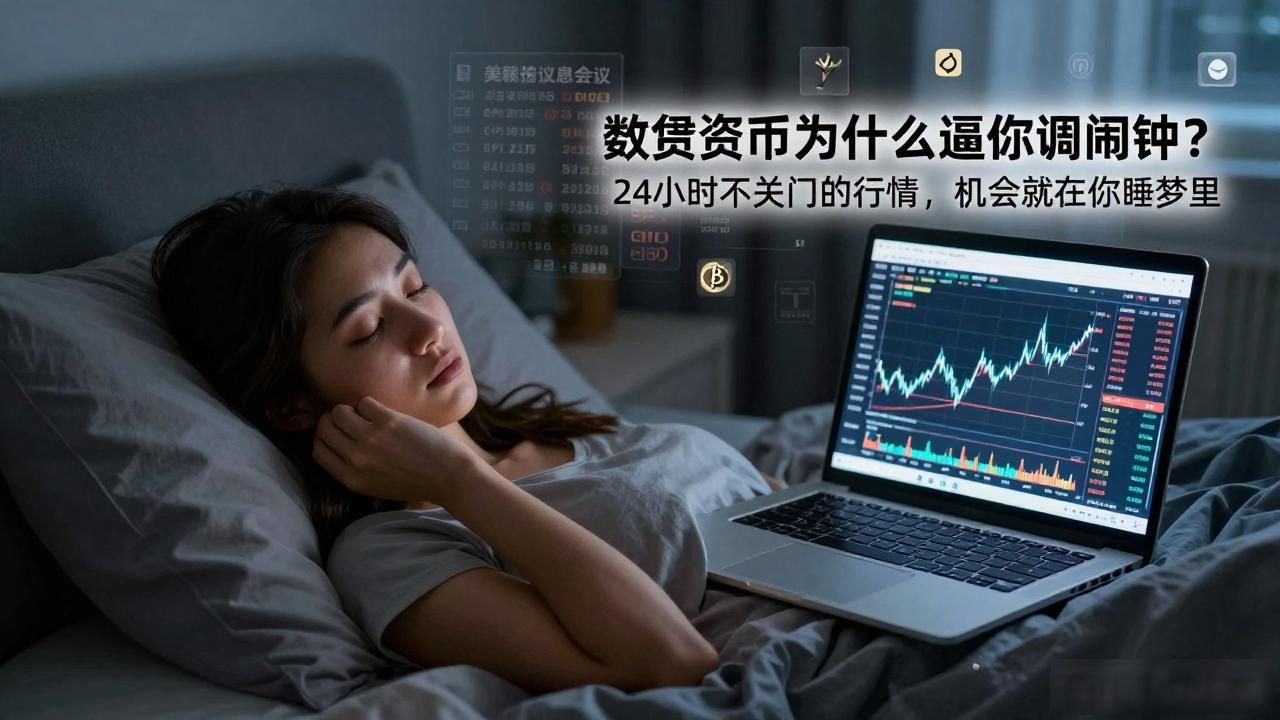 数字货币为什么逼你调闹钟？24小时不关门的行情，机会就在你睡梦里