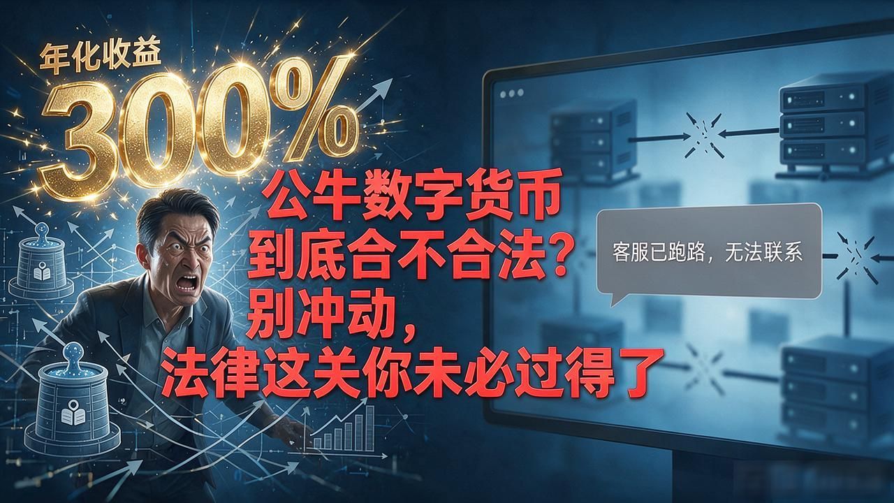 公牛数字货币到底合不合法？别冲动，法律这关你未必过得了