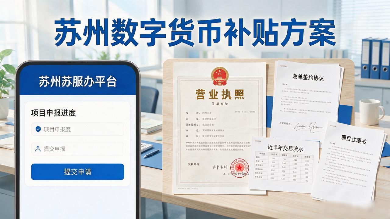 苏州数字货币补贴方案：能拿多少、怎么申报、有哪些坑