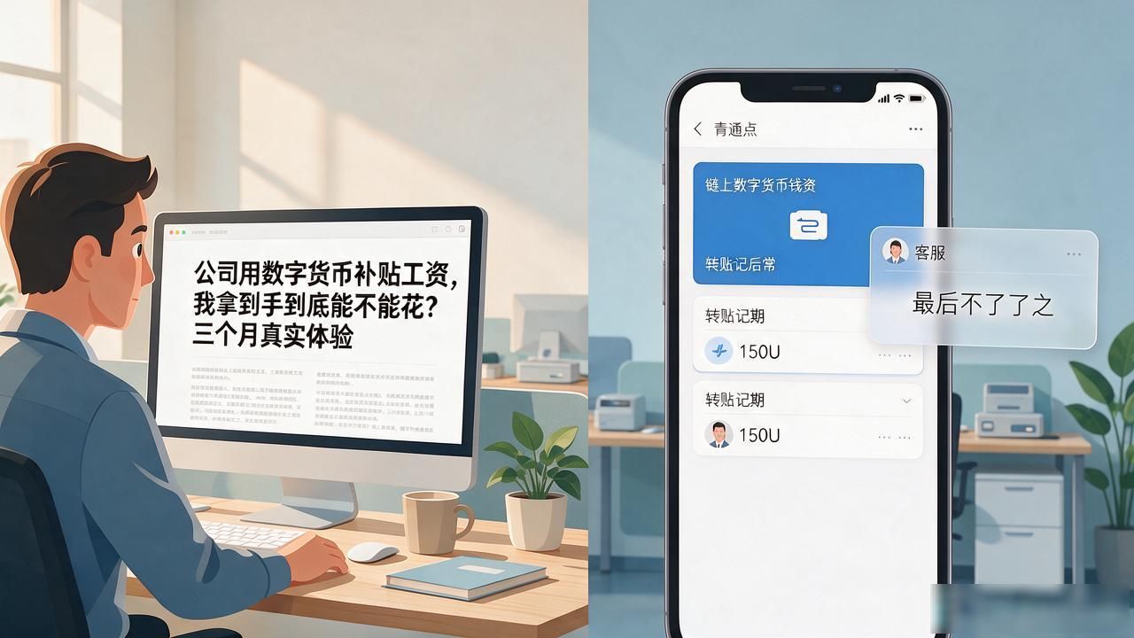 公司用数字货币补贴工资，我拿到手到底能不能花？三个月真实体验