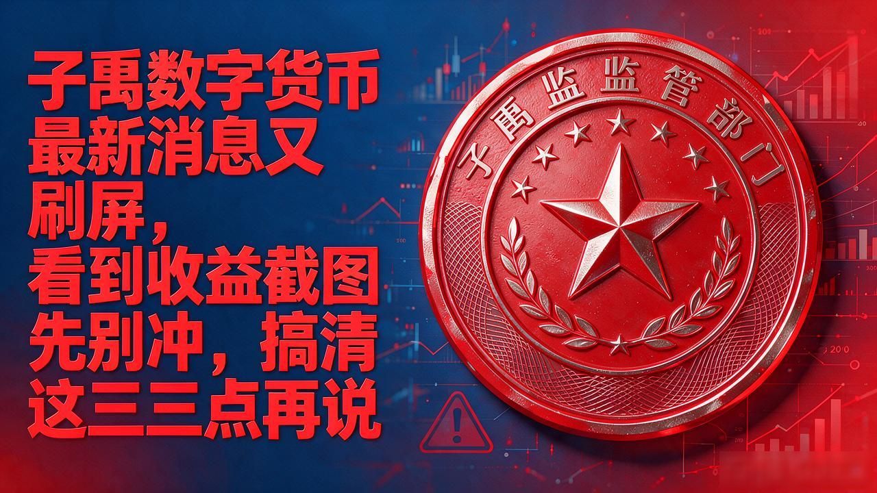 子禹数字货币最新消息又刷屏，看到收益截图先别冲，搞清这三点再说