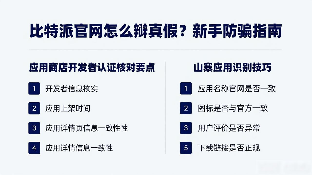 比特派官网怎么辨真假？新手防骗指南
