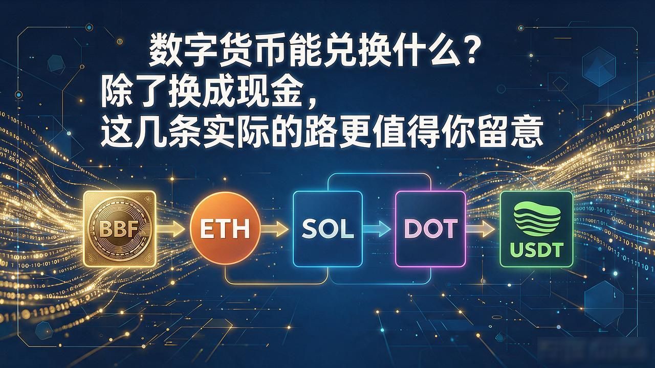 数字货币能兑换什么？除了换成现金，这几条实际的路更值得你留意