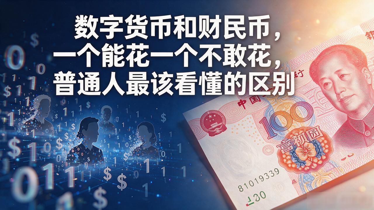 数字货币和财民币，一个能花一个不敢花，普通人最该看懂的区别