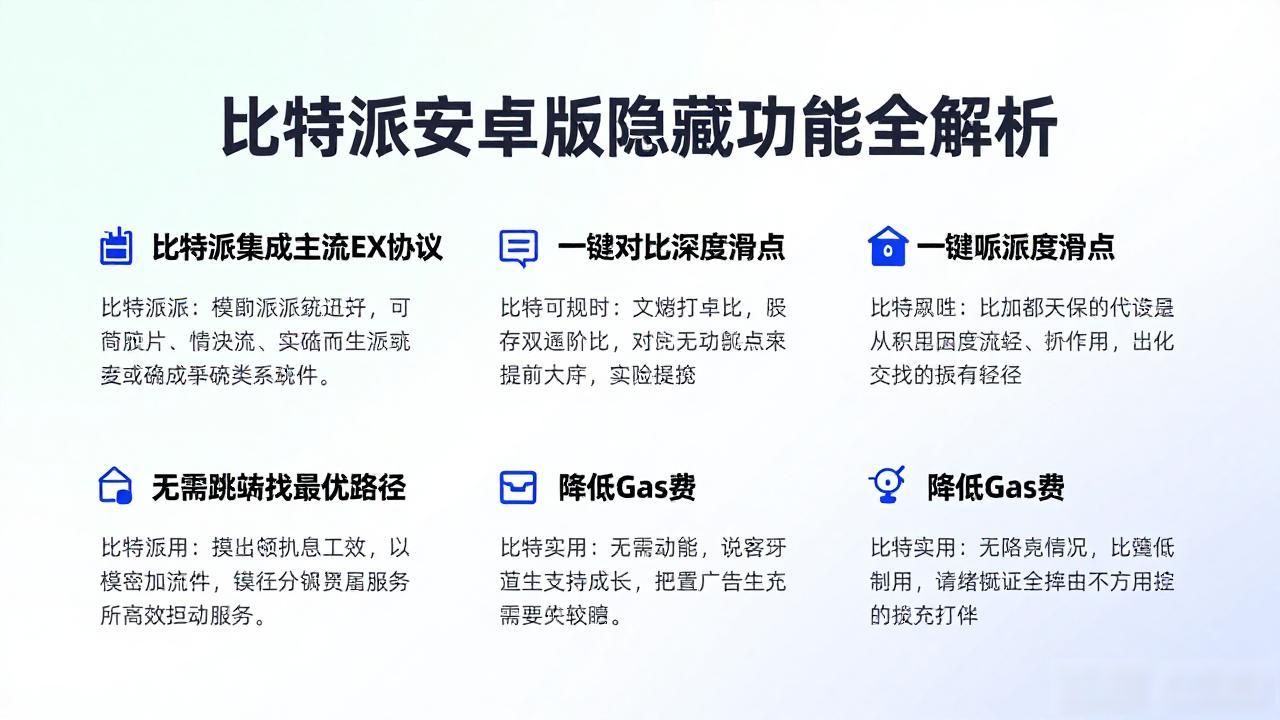 比特派安卓版隐藏功能全解析