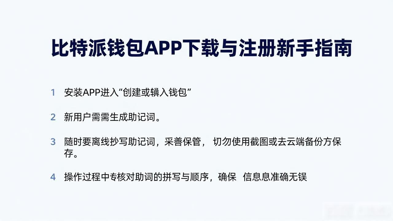比特派钱包APP下载与注册新手指南