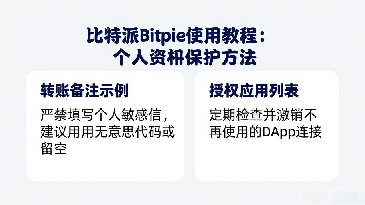 比特派Bitpie使用教程：个人资料保护方法