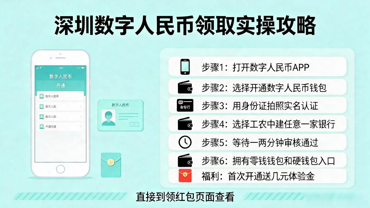 深圳数字人民币怎么领？手把手教你几分钟搞定的实操攻略