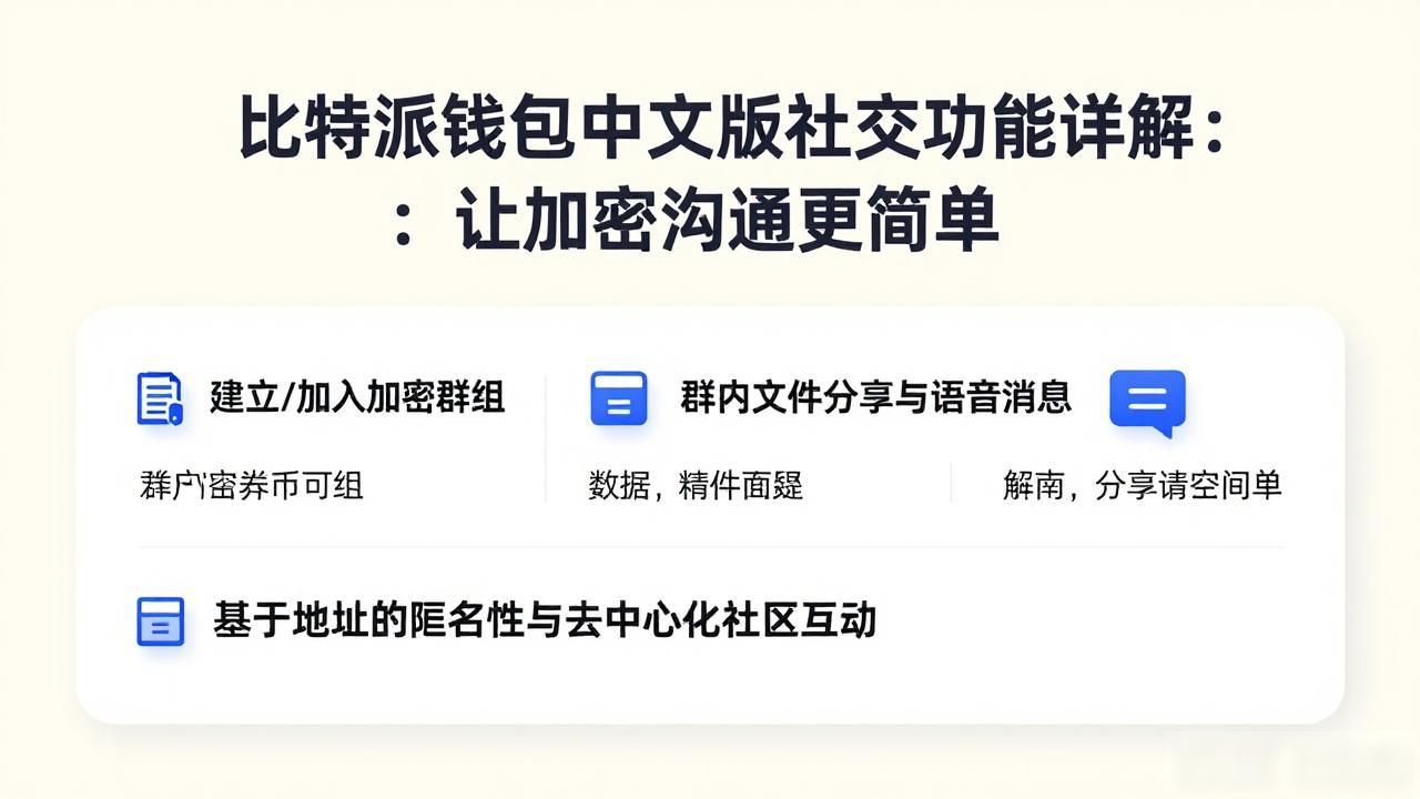 比特派钱包中文版社交功能详解：让加密沟通更简单