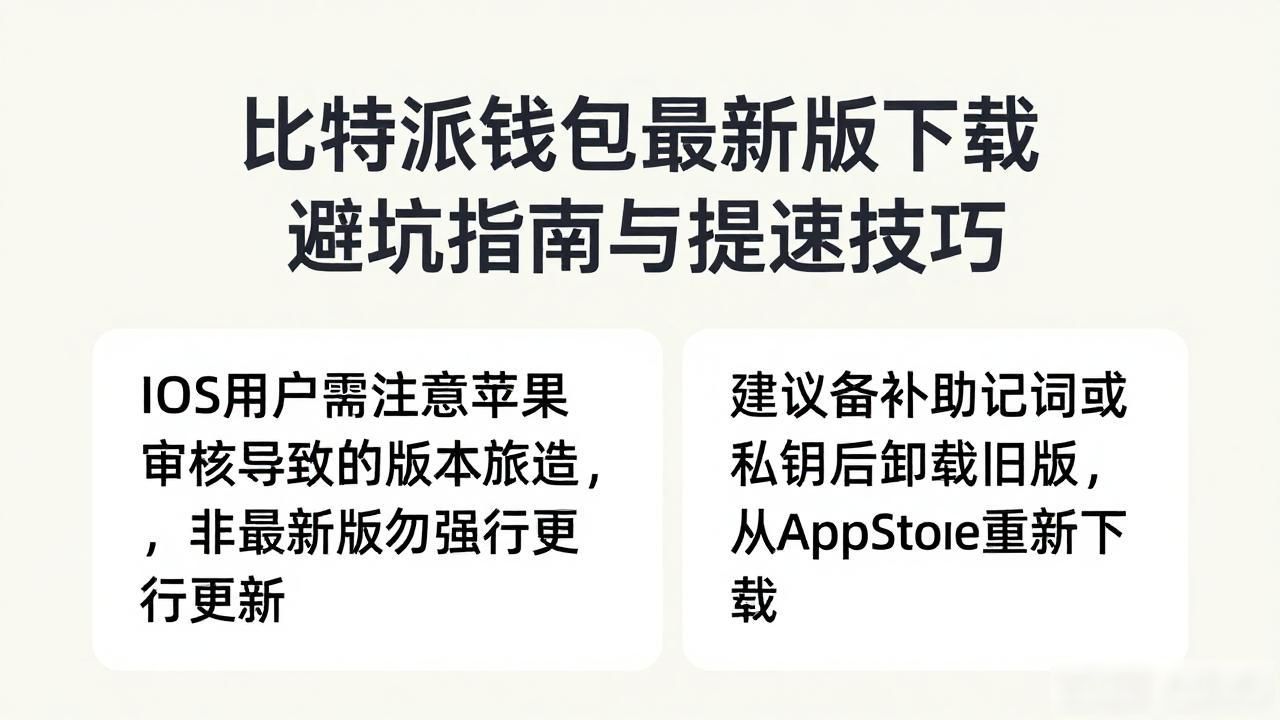 比特派钱包最新版下载避坑指南与提速技巧