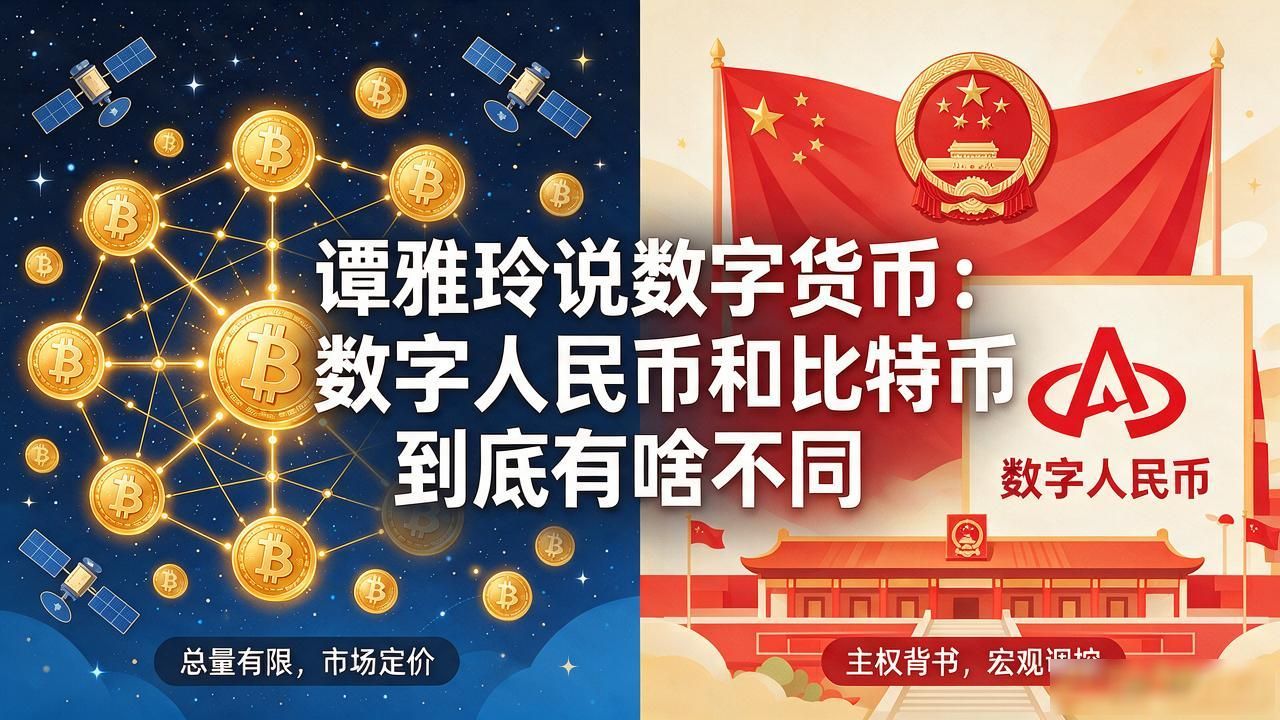 谭雅玲说数字货币：数字人民币和比特币到底有啥不同