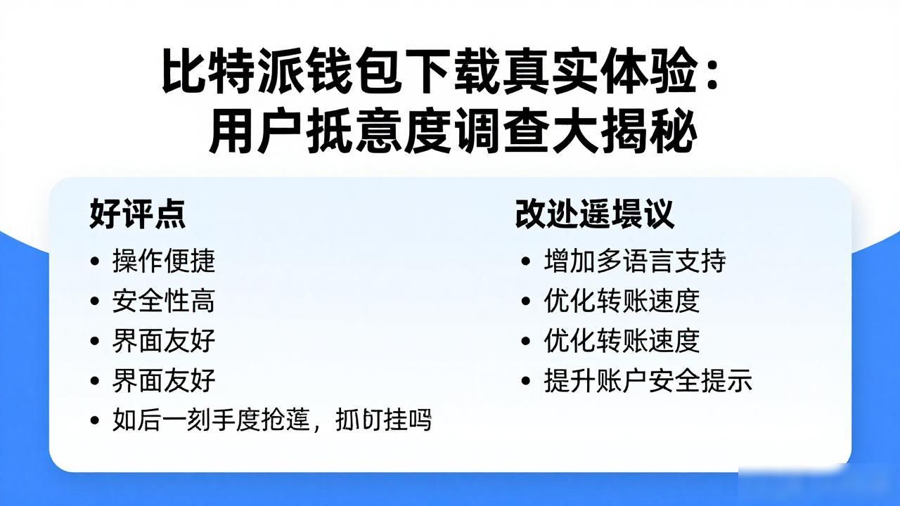 比特派钱包下载真实体验：用户满意度调查大揭秘