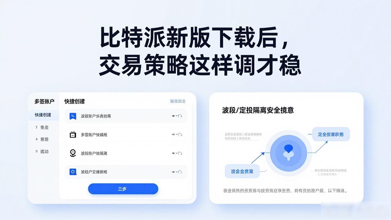 比特派新版下载后，交易策略这样调才稳