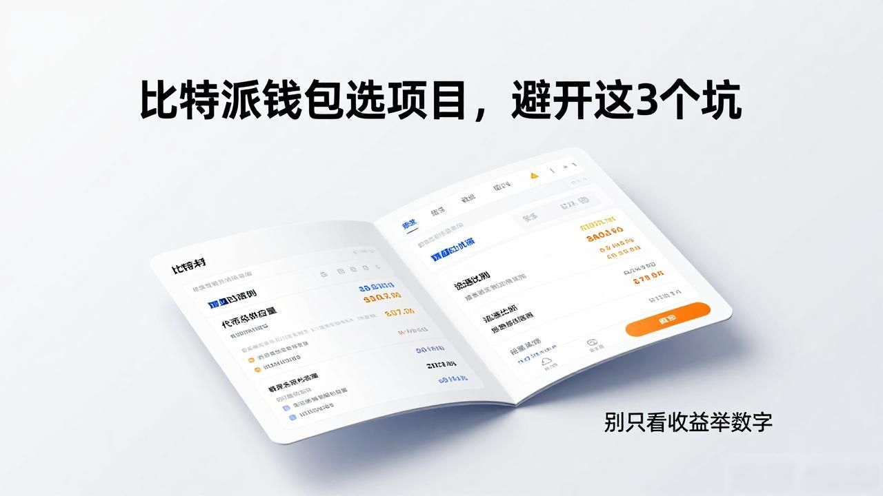 比特派钱包选项目，避开这3个坑