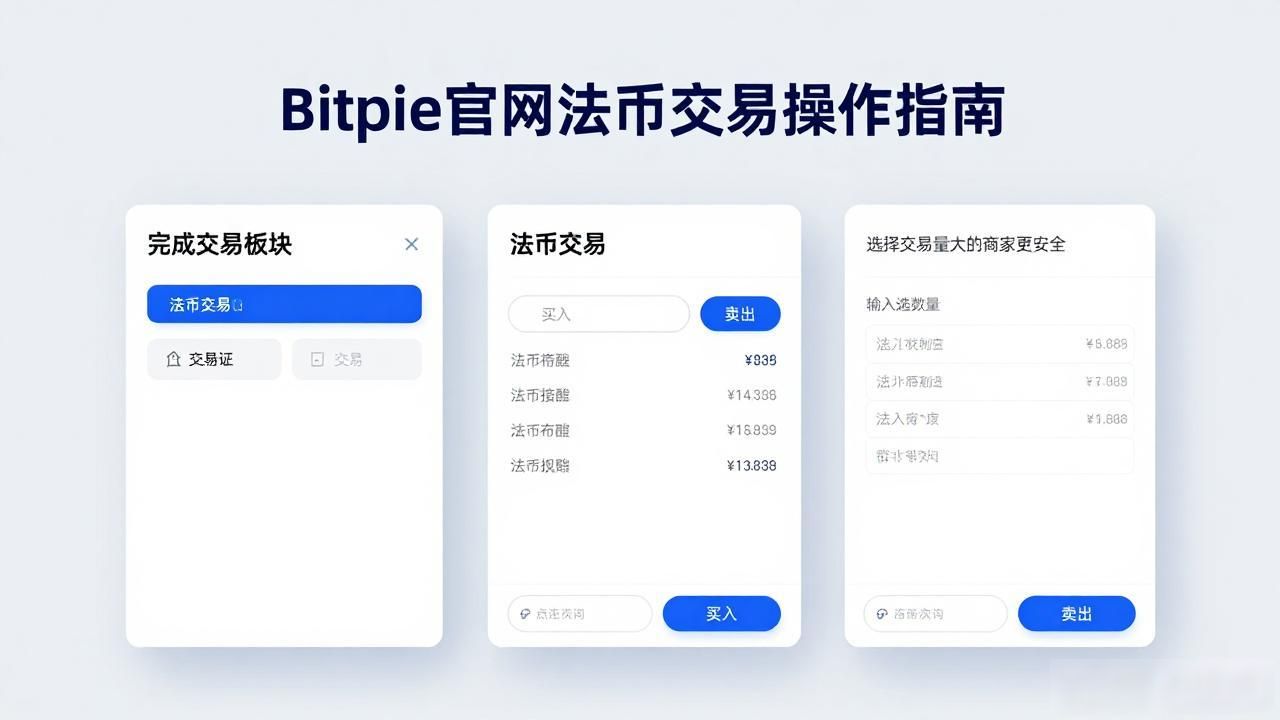 Bitpie官网法币交易操作指南
