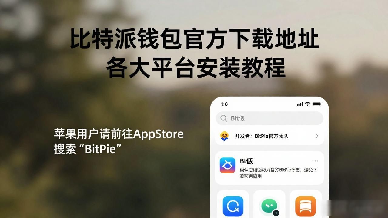 比特派钱包官方下载地址 各大平台安装教程